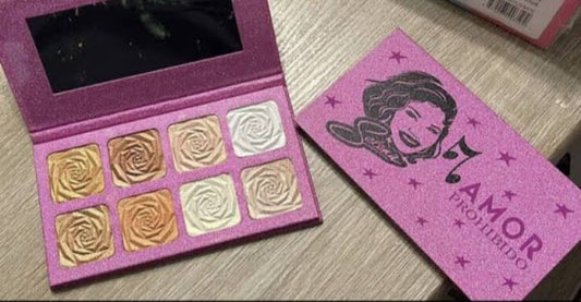 8 colors professional use highlighter Palette