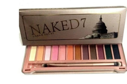 Urban Decay Eyeshadow Palette with Glitter & Matte Shades – Dual Soft Brush