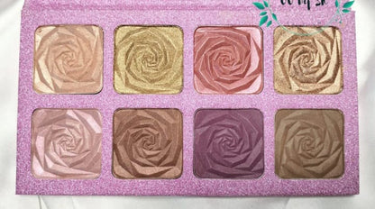 8 colors professional use highlighter Palette